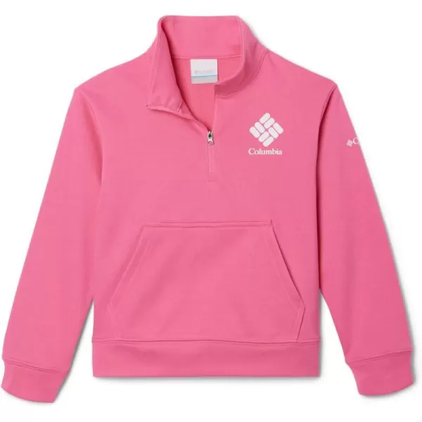 imageColumbia Girls Trek French Terry Half ZipWild Geranium