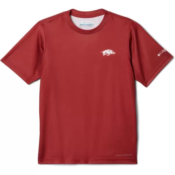 imageColumbia Kids Collegiate Terminal Tackle Short Sleeve ShirtArk  Red Velvet