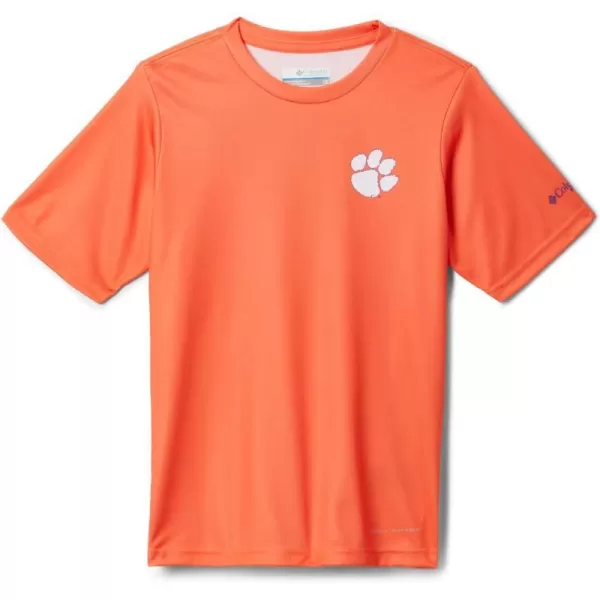 imageColumbia Kids Collegiate Terminal Tackle Short Sleeve ShirtCle  Spark Orange