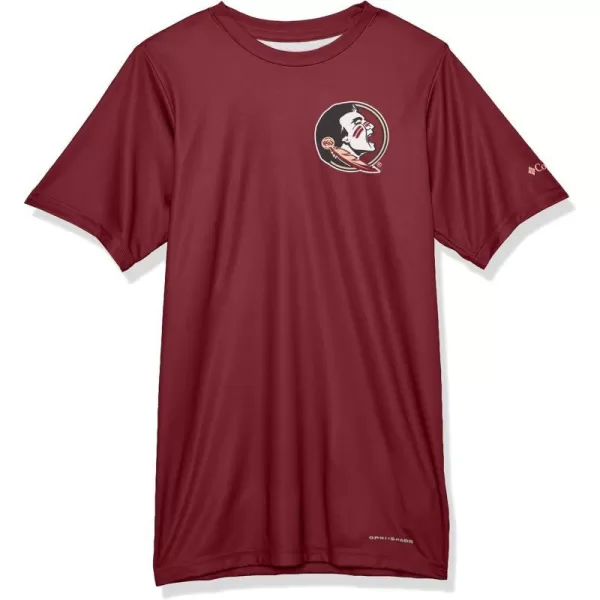 imageColumbia Kids Collegiate Terminal Tackle Short Sleeve ShirtFsu  Cabernet