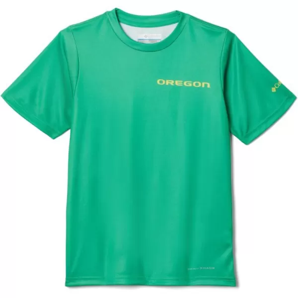 imageColumbia Kids Collegiate Terminal Tackle Short Sleeve ShirtUo  Fuse Green