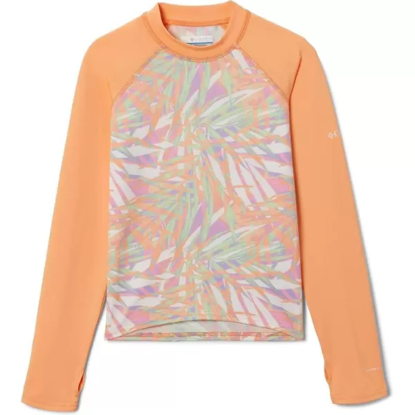 imageColumbia Kids Sandy Shores Printed Long Sleeve SunguardPeach Dye PalmsPeach