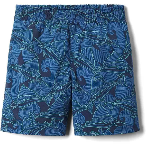 Collegiate Navy Fish Waves