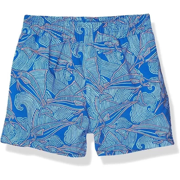 Vivid Blue Fish Waves