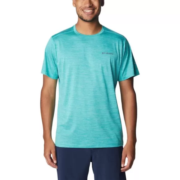imageColumbia Mens Alpine Chill Zero Short Sleeve CrewBright Aqua Heather