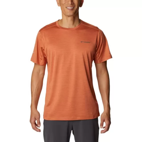 imageColumbia Mens Alpine Chill Zero Short Sleeve CrewDesert Orange Heather