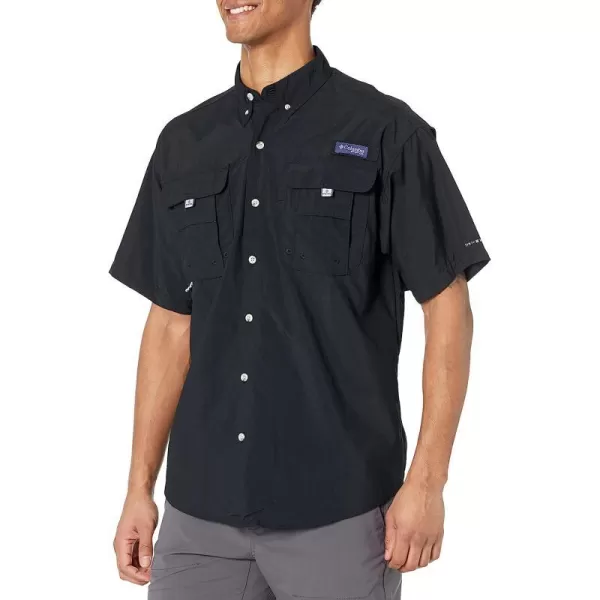 imageColumbia Mens Bahama Icon Short Sleeve ShirtBlack Carey Chen Redfish