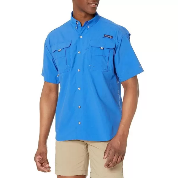 imageColumbia Mens Bahama Icon Short Sleeve ShirtVivid Blue Carey Chen Tuna
