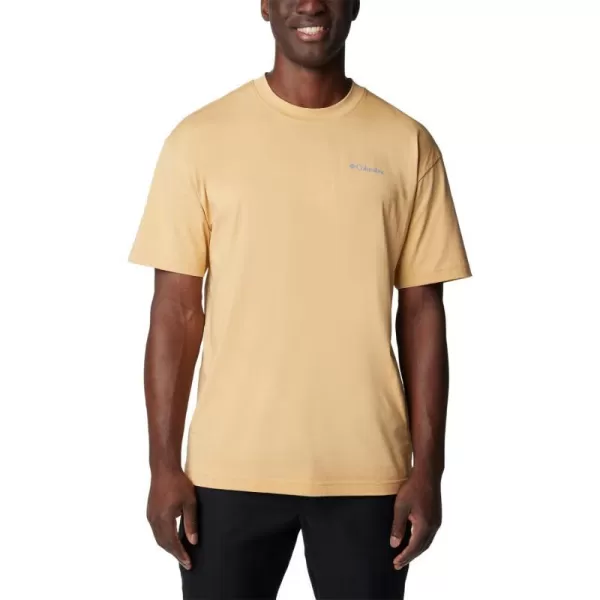 imageColumbia Mens Black Butte Graphic TeeLight CamelRoad Trip Vibes