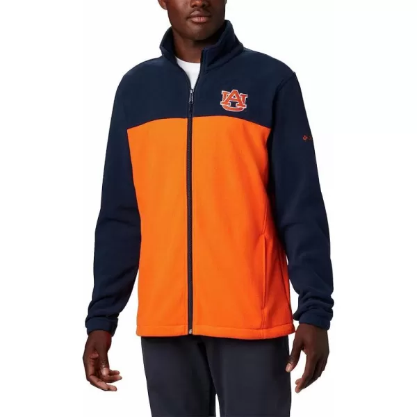 imageColumbia Mens CLG Flanker Iii Fleece JacketAuburn Tigers Aub  Collegiate Navy Spark Orange