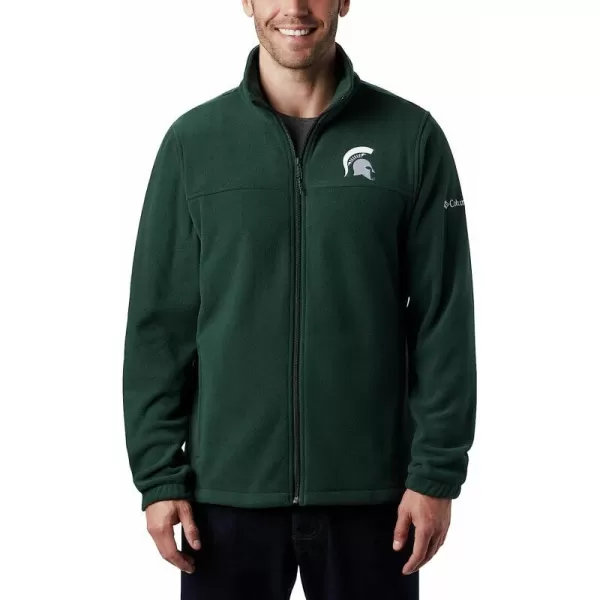 imageColumbia Mens CLG Flanker Iii Fleece JacketMichigan State Spartans Ms  Spruce