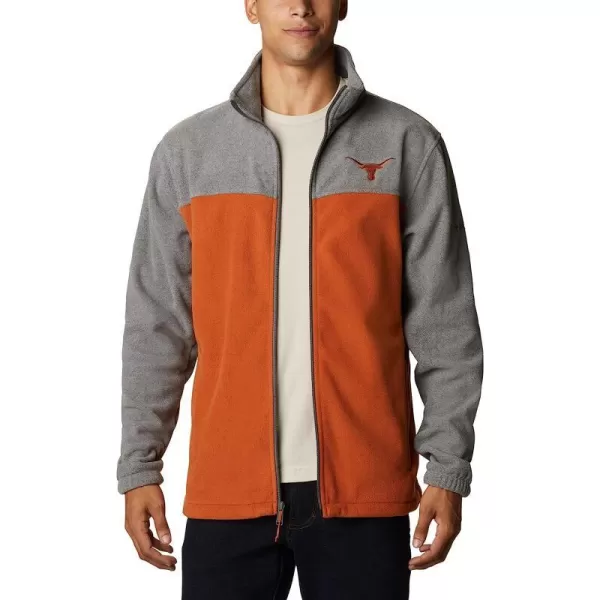 imageColumbia Mens CLG Flanker Iii Fleece JacketTexas Longhorns Tex  Charcoal Cedar