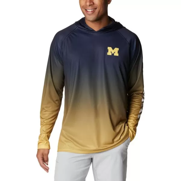 imageColumbia Mens CLG Super Terminal Tackle HoodieMichigan Wolverines Team Color