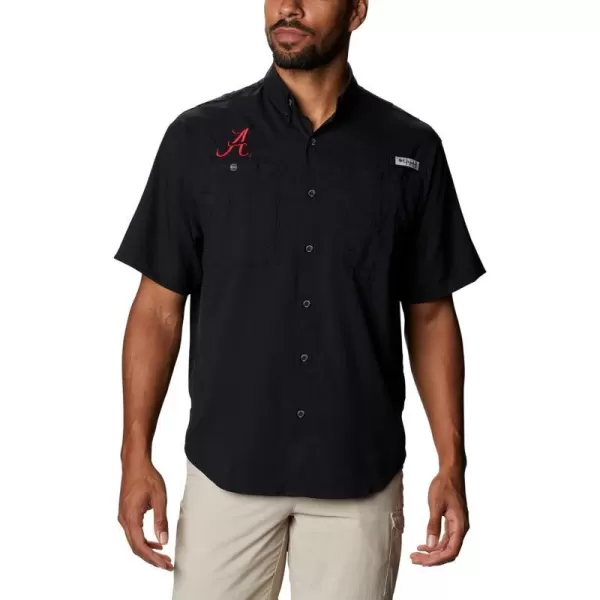 imageColumbia Mens CLG Tamiami Short Sleeve ShirtAlabama Crimson Tide Ala  Black