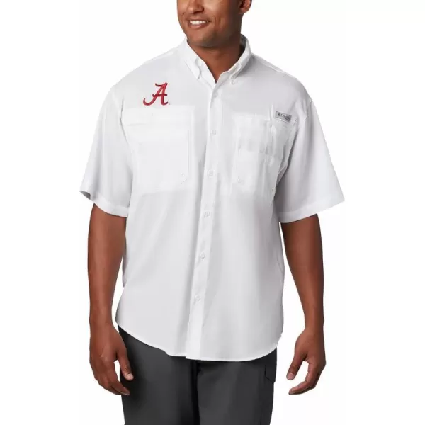 imageColumbia Mens CLG Tamiami Short Sleeve ShirtAlabama Crimson Tide Ala  White