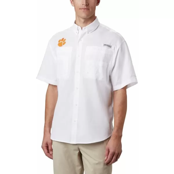 imageColumbia Mens CLG Tamiami Short Sleeve ShirtClemson Tigers Cle  White