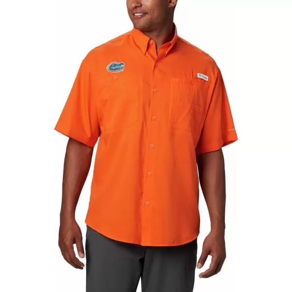 imageColumbia Mens CLG Tamiami Short Sleeve ShirtFlorida Gators Fla  Spark Orange