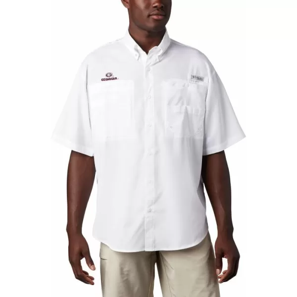 imageColumbia Mens CLG Tamiami Short Sleeve ShirtGeorgia Bulldogs Uga  Bright Red