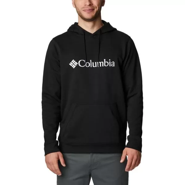 imageColumbia Mens CSC Basic Logo II Classic Hoodie Cotton BlendBlackWhite Csc Branded Logo