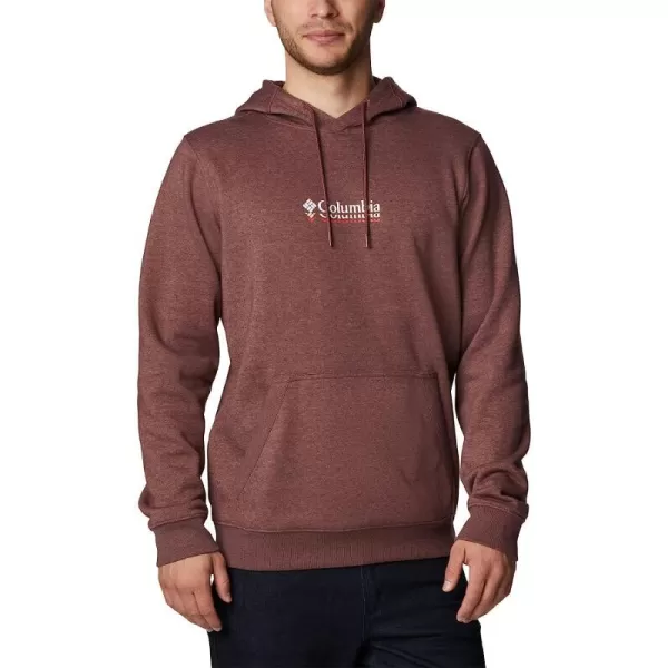 imageColumbia Mens CSC Basic Logo II Classic Hoodie Cotton BlendLight Raisin HeatherRipples Graphic