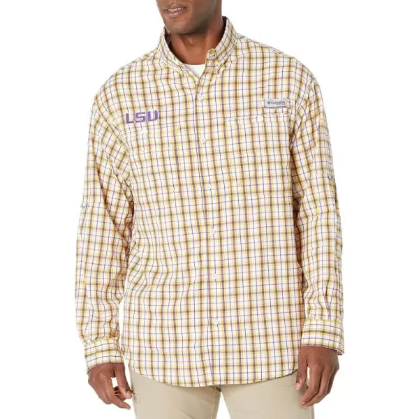 imageColumbia Mens Collegiate Super Tamiami Long Sleeve ShirtLSU Tigers Team Color