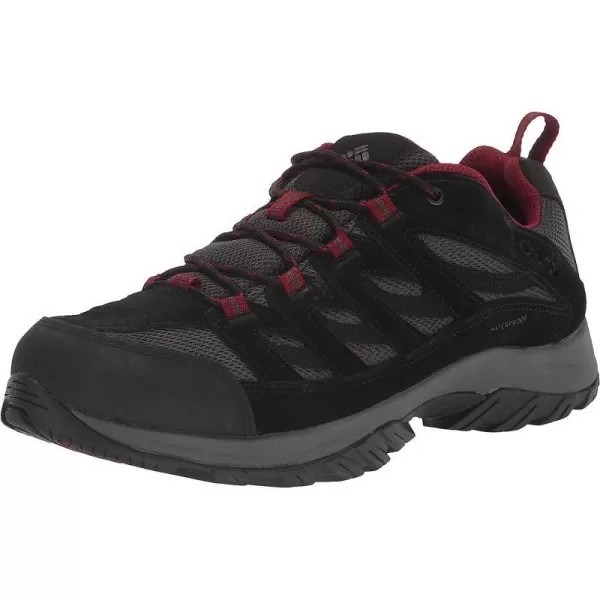 imageColumbia Mens Crestwood Waterproof Hiking ShoeDark GreyRed Jasper