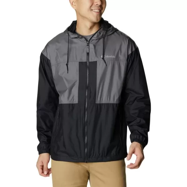 imageColumbia Mens Flash Challenger Lined WindbreakerBlackCity Grey