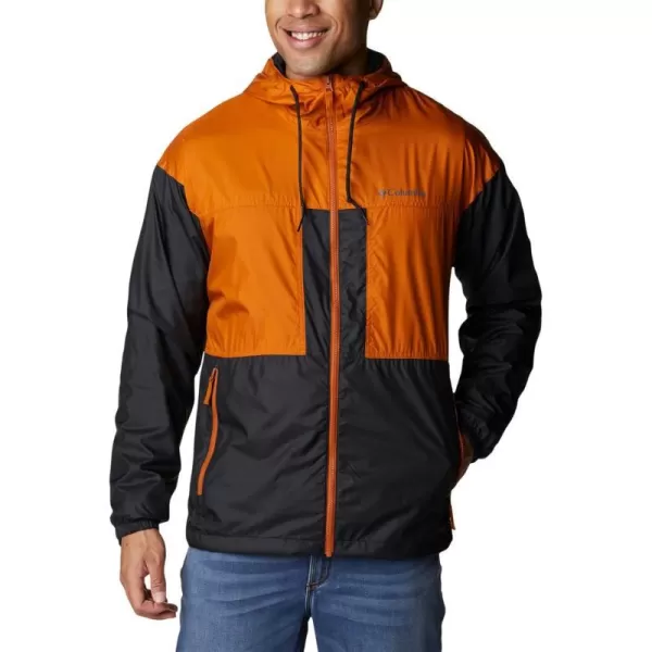 imageColumbia Mens Flash Challenger Lined WindbreakerBlackWarm Copper