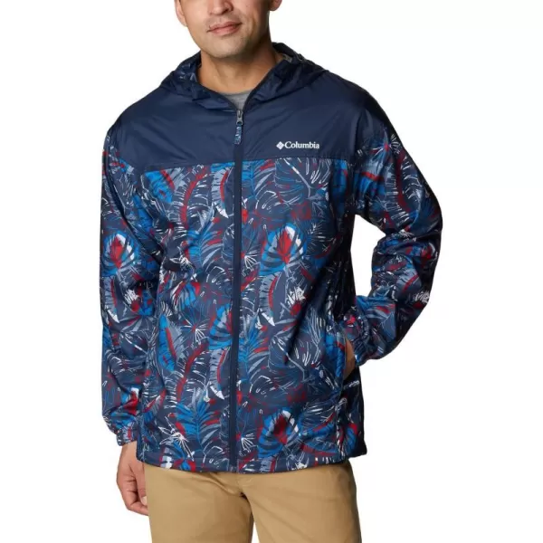 Bright Indigo King Palms Multi Print