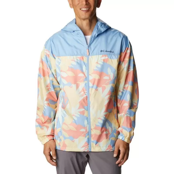 imageColumbia Mens Flash Challenger Novelty WindbreakerCornstalk Floriated PrintJet Stream