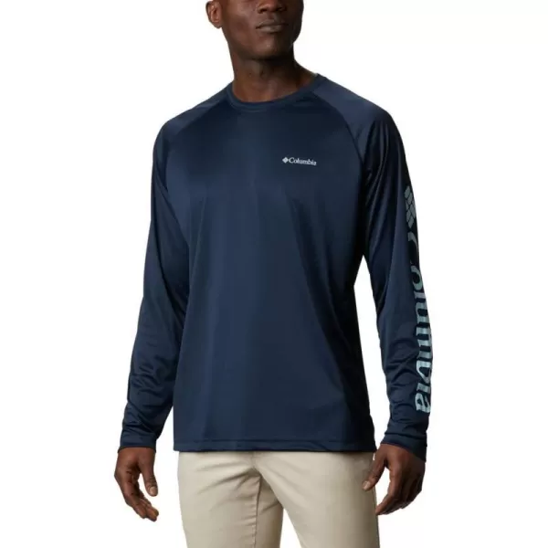 imageColumbia Mens Fork Stream Long Sleeve ShirtCollegiate NavySky Blue