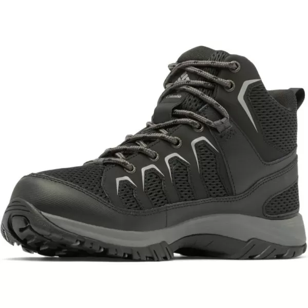 imageColumbia Mens Granite Trail Mid Waterproof Hiking ShoeBlackTitanium Grey Steel