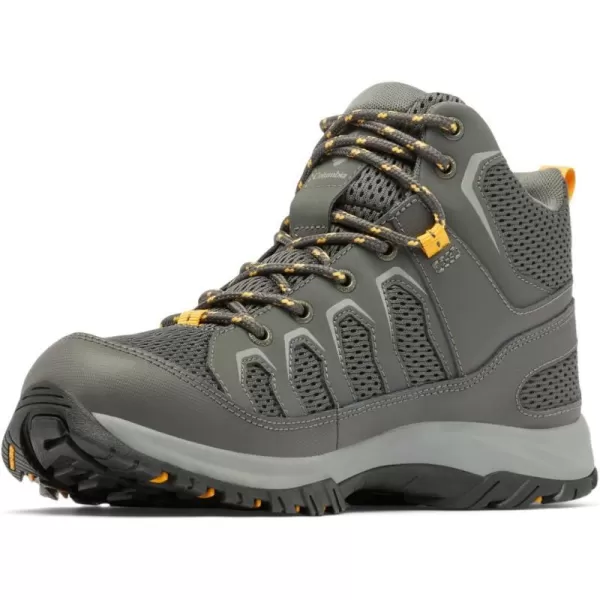 imageColumbia Mens Granite Trail Mid Waterproof Hiking ShoeDark GreyRaw Honey