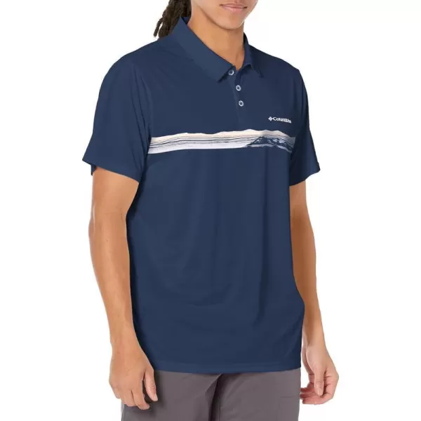 imageColumbia Mens Hike Novelty PoloCollegiate Navy