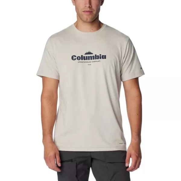 imageColumbia Mens Kwick Hike Graphic Short Sleeve TeeDark Stone HeatherElevated High