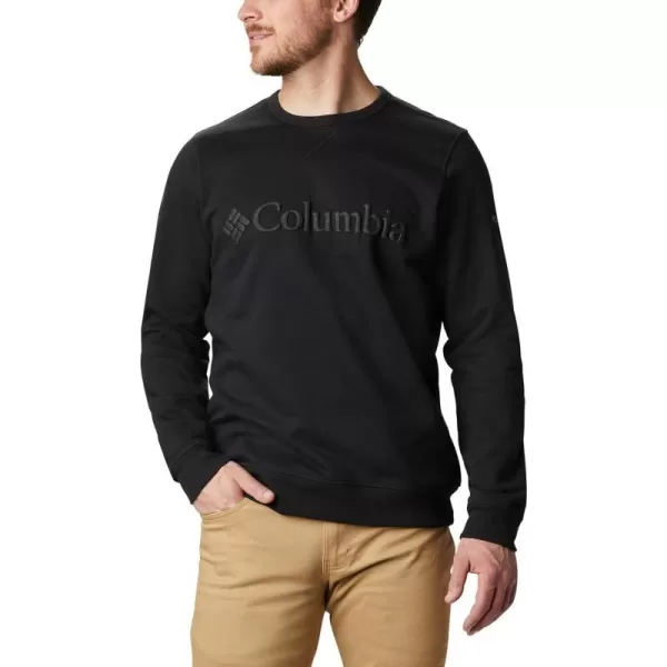 imageColumbia Mens Logo Fleece CrewBlack Puff Logo