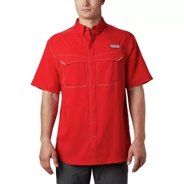 imageColumbia Mens Low Drag Offshore Short Sleeve ShirtRed Spark