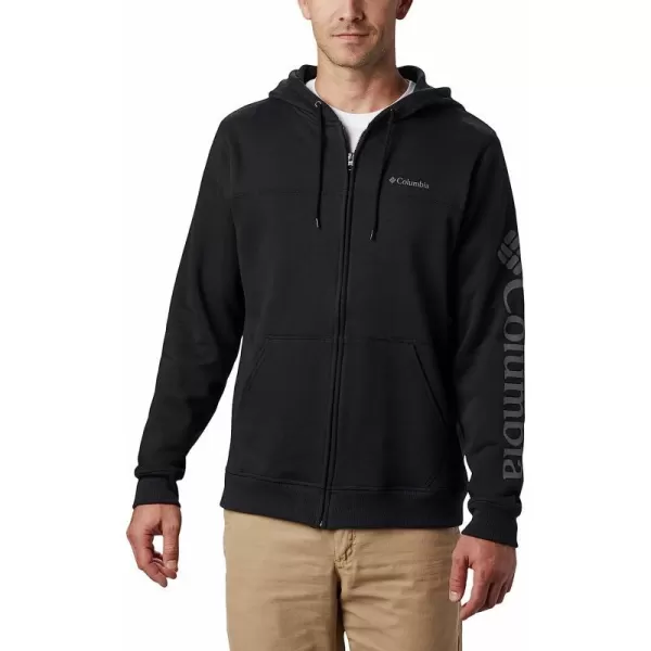 imageColumbia Mens M Columbia Logo Fleece FZBlackCity Grey
