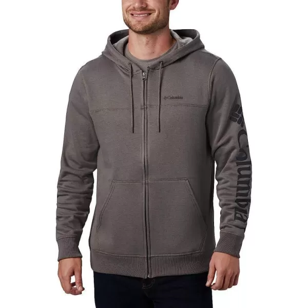 imageColumbia Mens M Columbia Logo Fleece FZCharcoalBlack