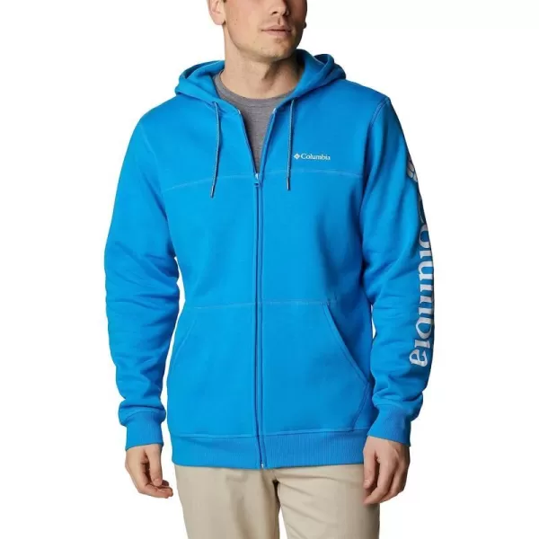 imageColumbia Mens M Columbia Logo Fleece FZCompass BlueWhite