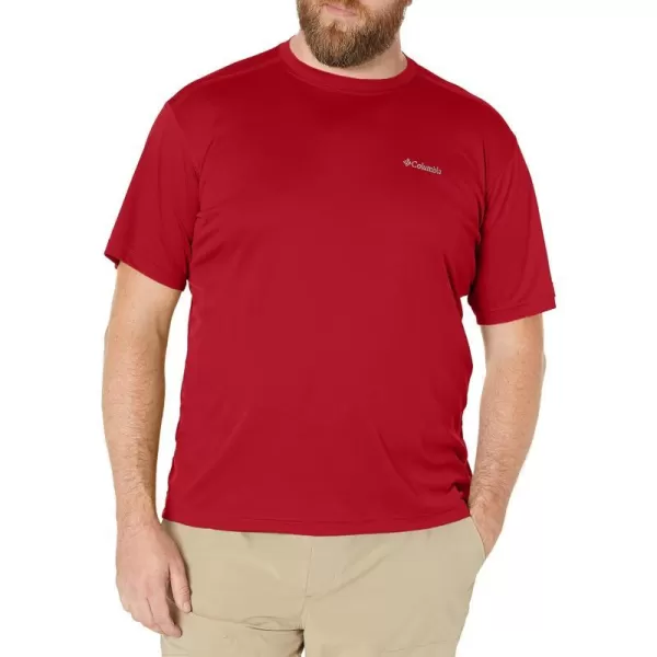 imageColumbia Mens Meeker Peak Short Sleeve CrewRed Velvet