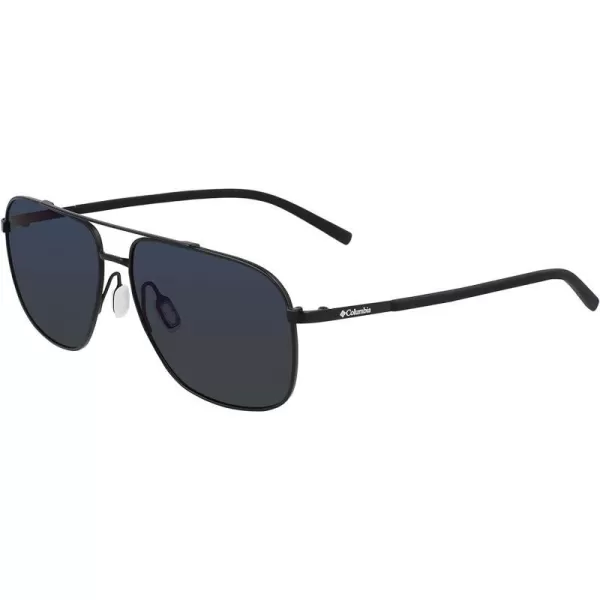 imageColumbia Mens Mist Trail Pilot SunglassesMatte BlackBlue Mirror Lens