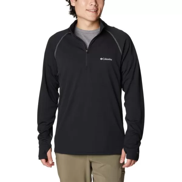imageColumbia Mens Narrows Pointe Half ZipBlack  City Grey
