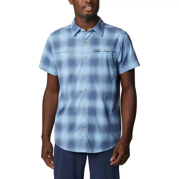 imageColumbia Mens Newton Ridge Plaid Short SleeveJet Stream Soft Ombre