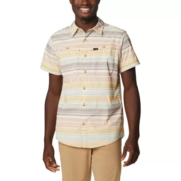 imageColumbia Mens Newton Ridge Plaid Short SleeveLight Raisin Striped Sunset