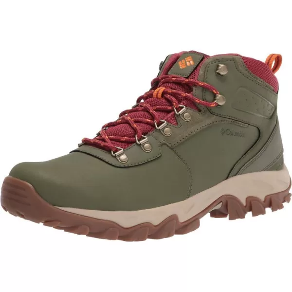 imageColumbia Mens Newton Ridge Plus Wp Hiking ShoeHiker Green Marsala Red