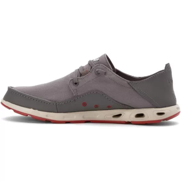 imageColumbia Mens PFG Bahama Vent Relaxed Boat ShoeCity Grey  Vintage Red