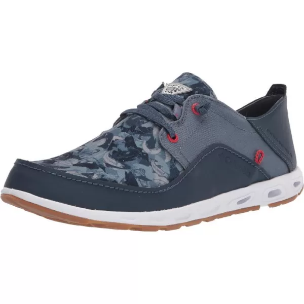 imageColumbia Mens PFG Bahama Vent Relaxed Boat ShoeZincBright Red