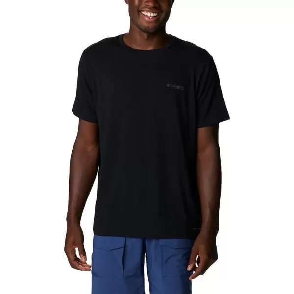 imageColumbia Mens PFG Fish Flag Tech Tee Short SleeveBlackGraphite Gradient