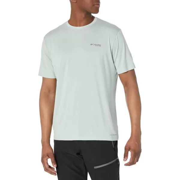 imageColumbia Mens PFG Fish Flag Tech Tee SsCool GreenCypress Bass Flag Graphic